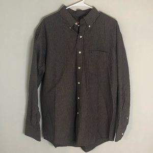 IZOD - Brown Checkered Button Up